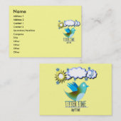 ME 後を追 Twitterのギフトと渦巻きTシャツ 名刺 (正面/裏面)