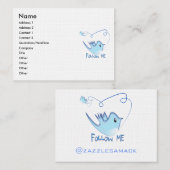 ME 後を追 Twitterのギフトと渦巻きTシャツ 名刺 (正面/裏面)