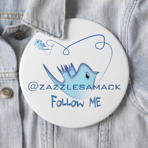ME 後を追 Twitterのギフトと渦巻きTシャツ 缶バッジ