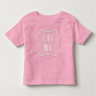 「Me」食べワンダーランド茶パーティー愛される トドラーTシャツ