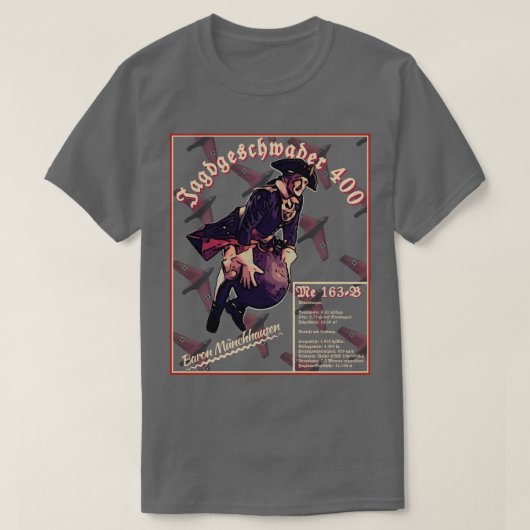Me 163 コメット tシャツ (デザイン正面)