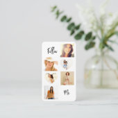 Me 6 後を追 Instagramフォトコラージュソーシャルメディア 名刺 (スタンド正面)