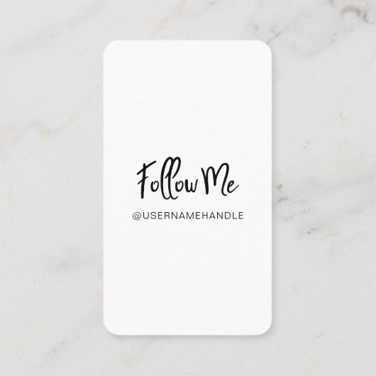 Me 6 後を追 Instagramフォトコラージュソーシャルメディア 名刺 (裏面)