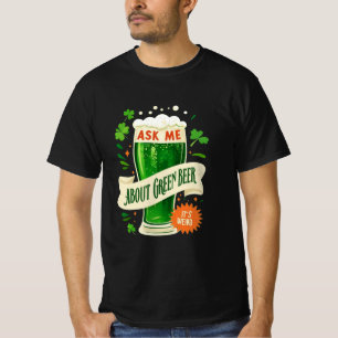Me About 頼 Green Beer:おもしろいとフェスティバルデザイン Tシャツ