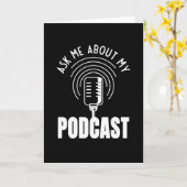 Me About 頼 My Podcast Moderator Podcaster カード (黄色い花)