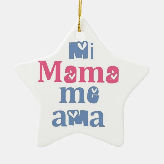 Me Ama Miのママ セラミックオーナメント (正面)