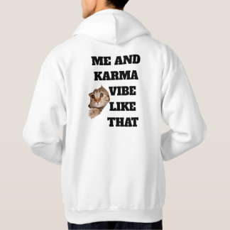 "Me and Karma" グラフィックパーカー パーカ