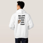 "Me and Karma" Graphic Hoodie パーカ (裏面フル)