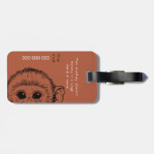 Me and my monkey funny version 2 ラゲッジタグ (裏面横)