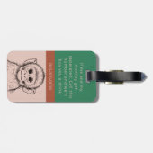 Me and my monkey funny version 3 ラゲッジタグ (裏面横)