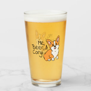 Me、Beer、Corgi Beer タンブラーグラス