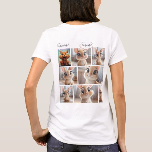 Me Before Coffee ! Tシャツ (裏面)