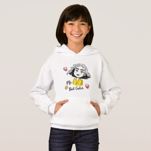 Me, But Cuter | Cute Chibi Girl Kawaii Hoodie  (正面フル)