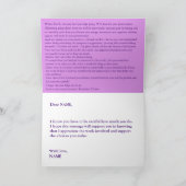 ME/CFS励ましカードのペーシングアドバイス カード (内部)