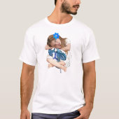 ME/CFS慢性疲労の小さな希望の少女 Tシャツ (正面)