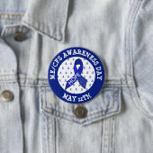 ME/CFS症候群認識度日5月12日リボンボタン 缶バッジ (インサイチュ)