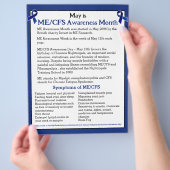 ME/CFS認識度月、日、週 チラシ (手)