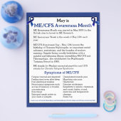 ME/CFS認識度月、日、週 チラシ (シングル)