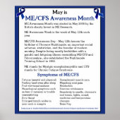 ME/CFS認識度月、日、週 ポスター (正面)