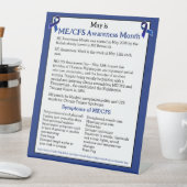 ME/CFS認識度月、日、週 台座サイン (インサイチュ)