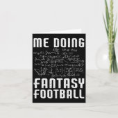 Me Doing Fantasy Football Draft Day Funny Fantasy  カード (正面)