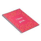 Me encanta la música espresso rosa. ノートブック (右側)