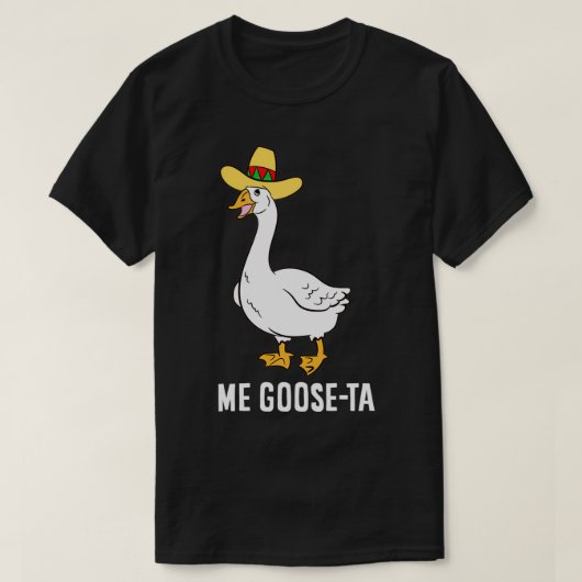 Me Goose Ta Meican Funny Spanish Goose Pun Pullove Tシャツ (デザイン正面)
