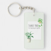 Me Grow House Plants救済をありがとう キーホルダー (正面)