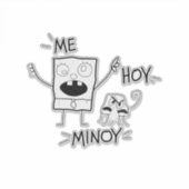 Me Hoy Minoy Doodle  シール (正面)