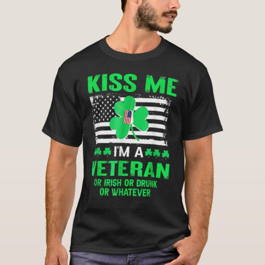 Me Im A Veteran Irish St Patricks Day Tシャツ (正面)