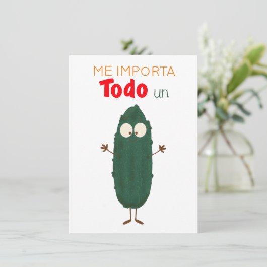 Me importa todo un pepino tarjeta (スタンド正面)