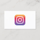 Me Instagram後を追フォトソーシャルメディアビジネスC 名刺 (裏面)