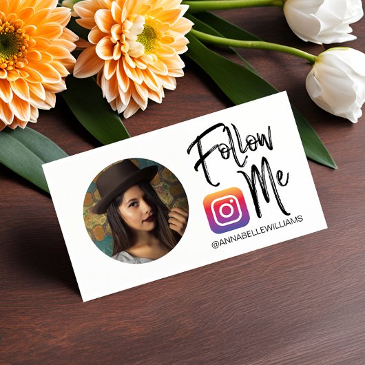 Me Instagram後を追フォトソーシャルメディアビジネスC 名刺