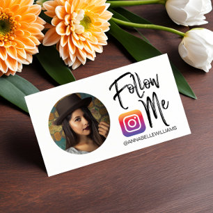 Me Instagram後を追 Photo Social Media Business C 名刺
