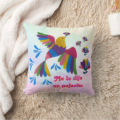 'Me lo dijo un pajarito' arte mexicano クッション (ブランケット)