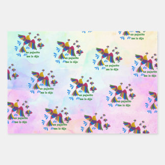 'Me lo dijo un pajarito' – Arte Mexicano ラッピングペーパーシート