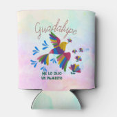 'Me lo dijo un pajarito' Arte mexicano editable 缶クーラー (裏面)