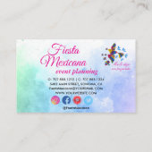 "Me lo dijo un pajarito" Arte  Mexicano Estándar 名刺 (裏面)