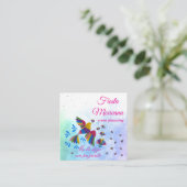 "Me lo dijo un pajarito" Arte Popular Mexicano スクエア名刺 (スタンド正面)