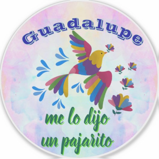 "Me lo dijo un pajarito" personalizable シール (正面)