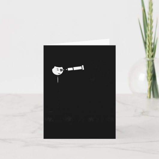 Me Looking For Motivation Funny Stickman Figures  カード (正面)