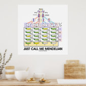 Me Mendelian (Punnett Square Genetics)と呼ぶ ポスター (キッチン)