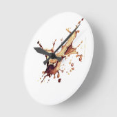 Me Messy, Never! ラウンド壁時計 (傾斜)