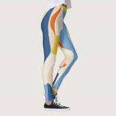 Me & Mine、抽象芸術ボヘミアンパステルシェイプ レギンス (右)