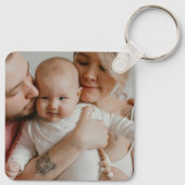 Me & mommy loveパパ3 Photos Collage キーホルダー (裏面)