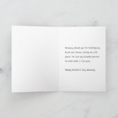 Me & Mommy Mother's Day Card シーズンカード (内部)