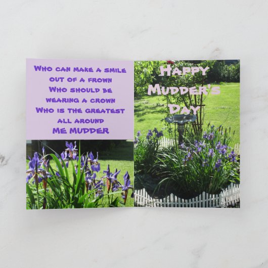 ME MUDDER STEIN カード (内部)