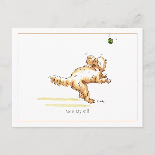 「Me & My Ball」コックパポはがき ポストカード (正面)
