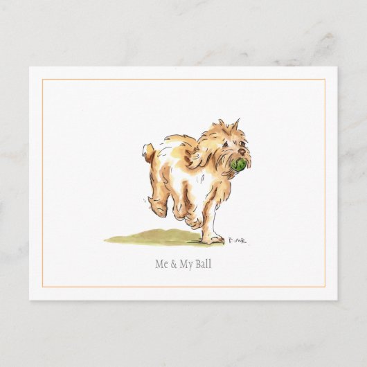 「Me & My Ball」コックパポはがき ポストカード (正面)