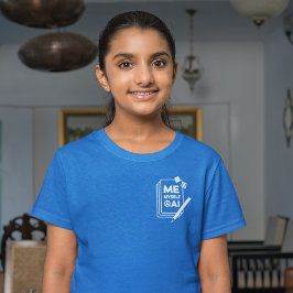 Me、Myself & AI、ホワイトアートガールズシャツ Tシャツ